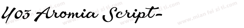 Y03 Aromia Script字体转换